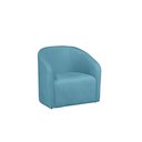 Ver imagem 2 de Kit 2 Poltronas Decorativa Julia Veludo Azul Turquesa - Lm Decor
