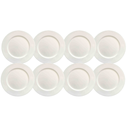 Ver imagem 2 de Kit 8 Sousplat Redondo Branco Polipropileno 33cm Rafimex