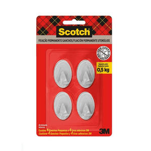 Gancho Pequeno Scotch com 4un 3m