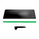 Ver imagem 3 de Bandeja Prateleira 40x73 para Gôndolas New Plus Preta com Porta Etiquetas Verde Escuro - Sa Gô