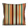 Almofada Decorativa Listrada Marrom Laranja 42cm R4 - 1