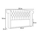 Ver imagem 4 de Cabeceira Cama Box Casal 195 Cm Sofia Bouclê Cinza - Lyam Decor