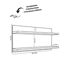 Ver mais imagens de Prateleira com Fundo Trovarelli Branco [f031]