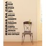 Adesivos Decorativos de Parede Frases Educação Regras da Casa - 1