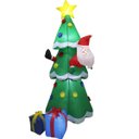 Ver imagem 2 de Arvore Natal Inflavel Papai Noel Natalina Luz Led Presentes Enfeite Loja Shopping Casa Comercio Fest