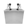 Dispenser Dosador Duplo de Molho ou Condimento em Aço Inox 6 Litros - 6