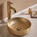 Ver imagem 1 de Cuba Apoio Evier Gold Banheiro Dourado 35cm