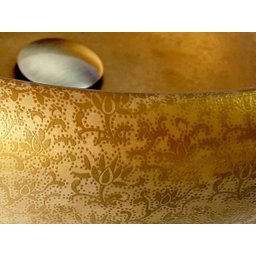 Cuba Evier Old Gold Banheiro Apoio Luxo 41x15 Ouro Velho - 3