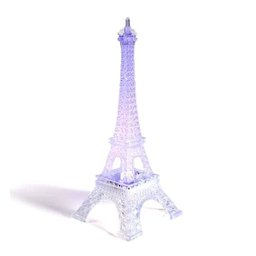 Enfeite Decoração Torre Eiffel Iluminada LED Abajur Luminária 19 cm - 1
