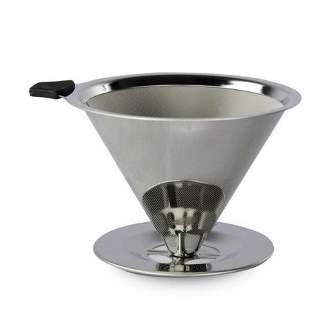 Filtro de Café Aço Coador Inox Reutilizável Permanente Ecológico