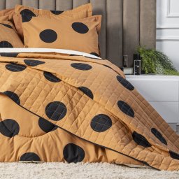 Jogo de lençol Classic 3 pçs casal padrão Maxi poá Terracota - 4