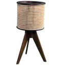 Ver imagem 2 de Abajur Tripé Rustico Mesa Sala Quarto Decoração Iluminação