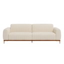 Ver imagem 4 de Sofá Cocie 3 Lugares 230cm Off White Fibra Sintética Sofá Home