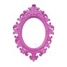 Espelho Decorativo com Moldura Vintage Oval Rosa - 2