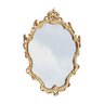 Espelho Decorativo Vintage com Moldura Estilo Provençal Dourada - 2