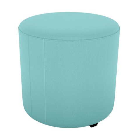 Puff Redondo Copenhage 43cm Veludo Deluxe Verde Milani Store