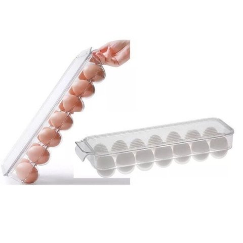 Bandeja Porta 14 Ovos Organizador Acrílico Suporte
