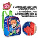 Ver imagem 4 de Lancheira Térmica Escolar Gato Galactico Azul e Verde