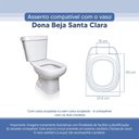 Ver imagem 3 de Tampa Vaso Sanitário Poliester Acrilico Dona Beja Branco para Bacia Santa Clara