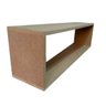 Nicho Retangular MDF Crú 80x25x20 Cm-100%mdf 15mm - 1