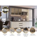 Ver imagem 4 de Cozinha Modulada Americana 5 Peças Vidro Greta Crema Megasul