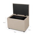 Ver imagem 3 de Puff Baú 60cm Decorativo Sala Estar Quarto Multiusos Veludo