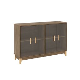 Cristaleira Horizontal 4 Portas de Vidro Freijó - 1