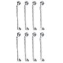 Ver imagem 1 de Alça Barra de Apoio 60cm Inox Kit 8 Unidades Banheiro Suporte Idoso Deficiente Cadeirante Acessibili