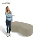 Ver imagem 6 de Puff Decorativo Living Aisha Orgânico 02 Lugares Suede Bege - Desk Design