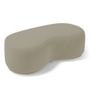 Ver imagem 1 de Puff Decorativo Living Aisha Orgânico 02 Lugares Suede Bege - Desk Design
