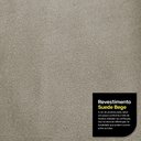 Ver imagem 5 de Puff Decorativo Living Aisha Orgânico 02 Lugares Suede Bege - Desk Design
