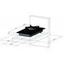 Ver imagem 3 de Cooktop Fit Line Fischer 1 Boca Vidro Preto Tripla Chama Bivolt 27184