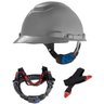 Kit com 5 Capacete Segurança 3m H700 Eletricista Engenheiro Cinza - 2