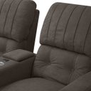 Ver imagem 3 de Poltrona do Papai Dupla Reclinável Real Sala de Tv Cinema Bouclê - Sofa Store:bouclê Marrom