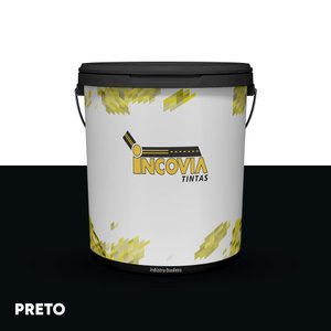 Tinta Viaria Base Agua - Preta - 18l