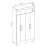Armário Multiuso Nt 4040 - Freijó / Off White - Notável - 5