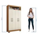 Ver imagem 4 de Armário Multiuso Nt 4040 - Freijó / Off White - Notável