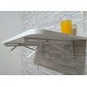 Mesa de Parede Dobrável Artículado Branca 60x41 com Cantos Arredondados - 6