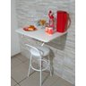 Mesa de Parede Dobrável Artículado Branca 60x41 com Cantos Arredondados - 8