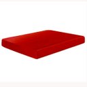 Ver imagem 1 de Lençol Avulso com Elástico Casal Queen Cetim Seda Vermelho