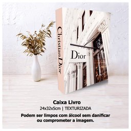 Caixa Livro Decorativa Porta Objetos Luxo Cd - 5