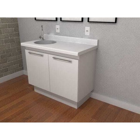 Balcão Duplo com Pia - Deki Premium