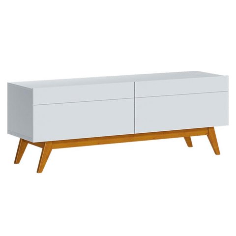 Rack Bancada Classic 2 Gavetas 1.4 Branco Acetinado - Imcal