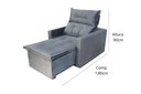 Ver imagem 6 de Poltrona do Papai Retrátil Reclinável Tecido Suede Conforto