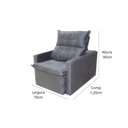 Ver imagem 5 de Poltrona do Papai Retrátil Reclinável Tecido Suede Conforto