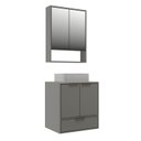 Ver imagem 2 de Conjunto Gabinete para Banheiro Modulado 601 60cm 100% Mdf Bp Prime Yescasa