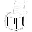 Ver imagem 4 de Kit 6 Cadeiras de Sala de Jantar Estofadas Veiga Madeira Maciça Linho Bege Escuro G78 - Gran Belo Ca
