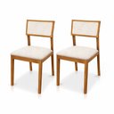 Ver imagem 1 de Kit 02 Cadeiras de Jantar e Living Millie Estofada Bouclê - Desk Design