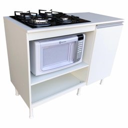 Balcão Multiuso para Cooktop Micro/forno/fruteira 100% Mdf - 4
