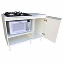 Ver imagem 1 de Balcão Multiuso para Cooktop Micro/forno/fruteira 100% Mdf
